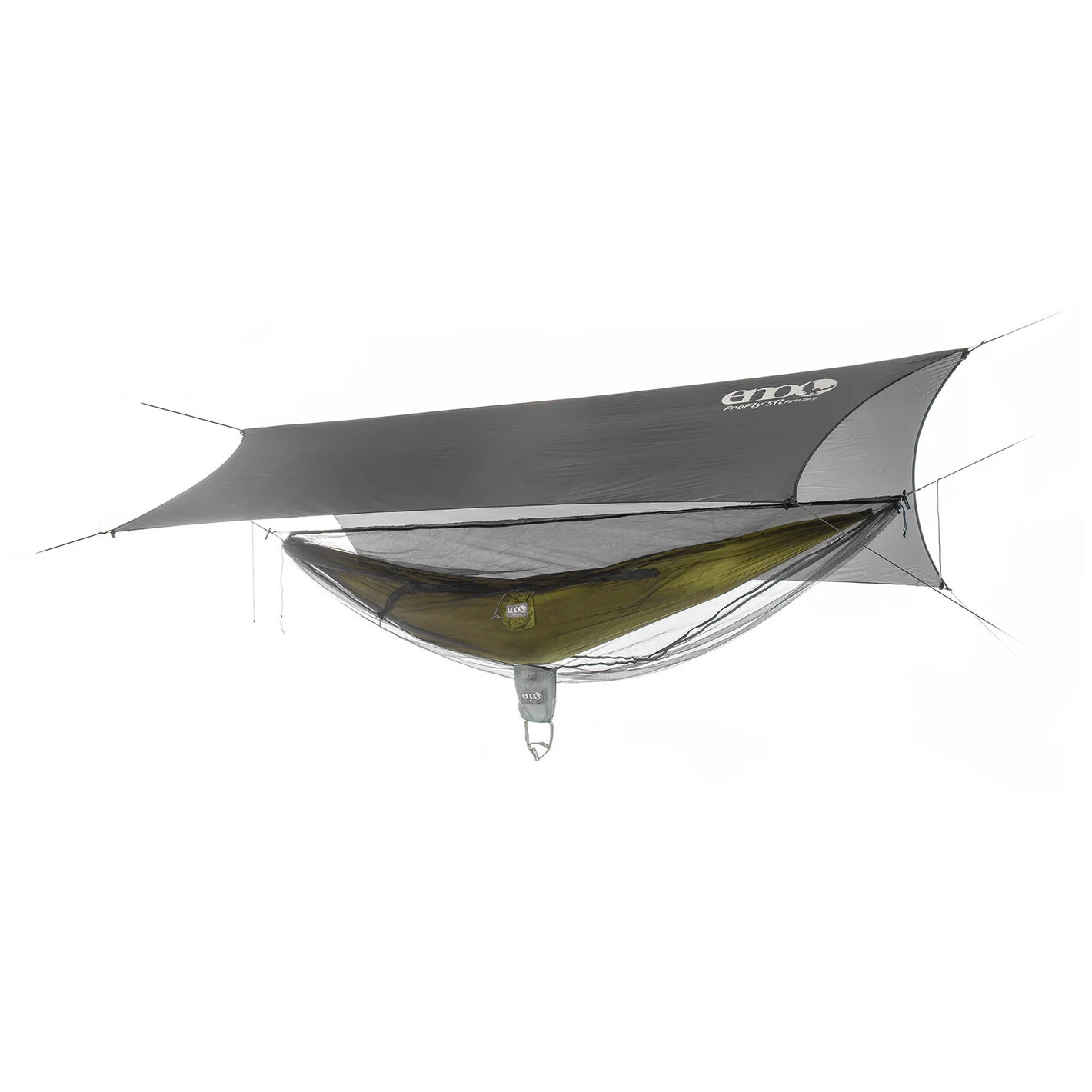 Hamaka set Eno SubLink Ultralight Hammock System Barva: šedá/zelená