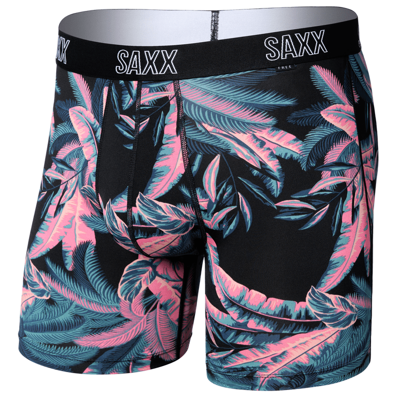 Pánské boxerky Saxx Droptemp All Day Cooling Boxer Brief Velikost: L / Barva: černá/růžová