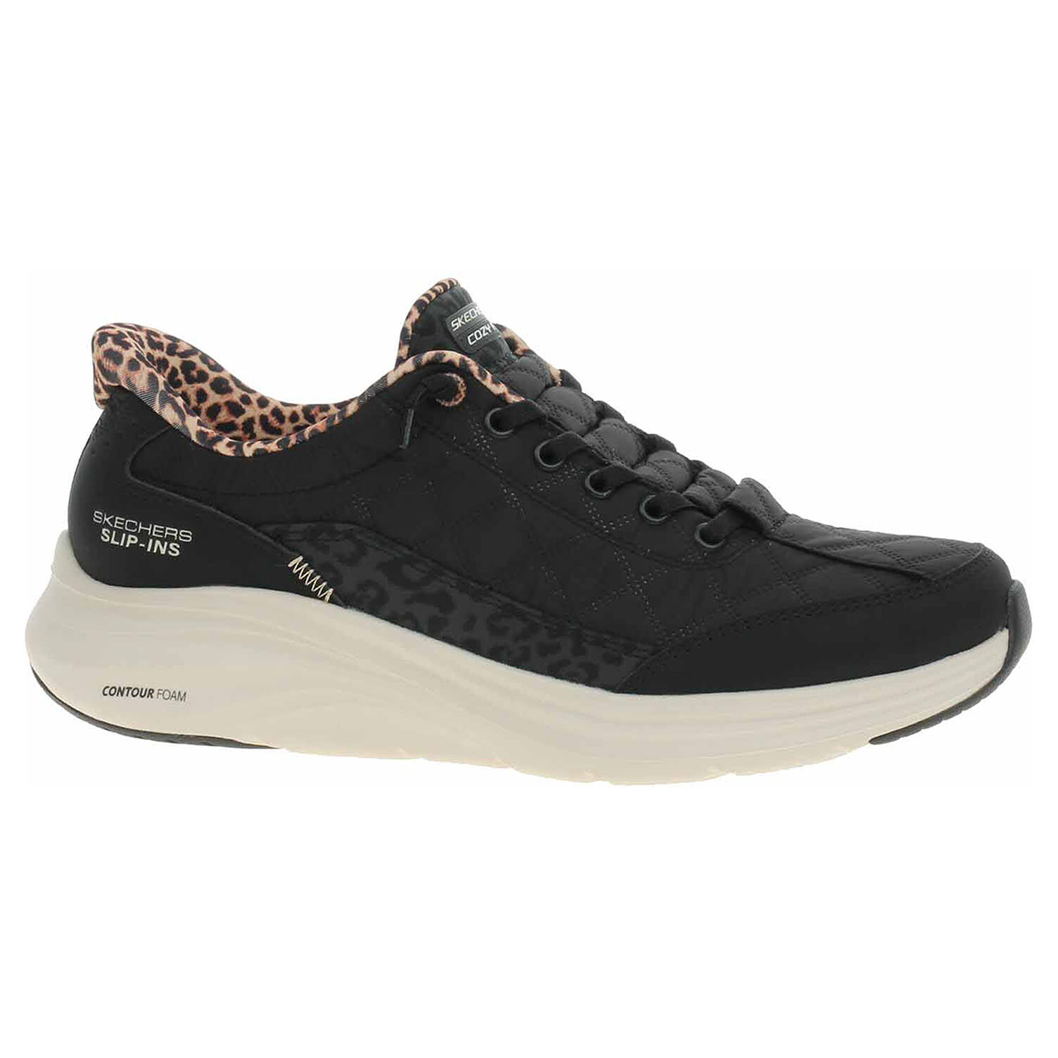 Ecco Skechers Slip-ins: Contour Foam - Cozy Fit Leopard Dream 23202072