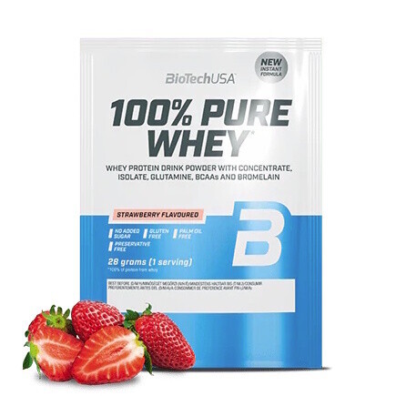 BioTech 100% Pure Whey 28 g Strawberry