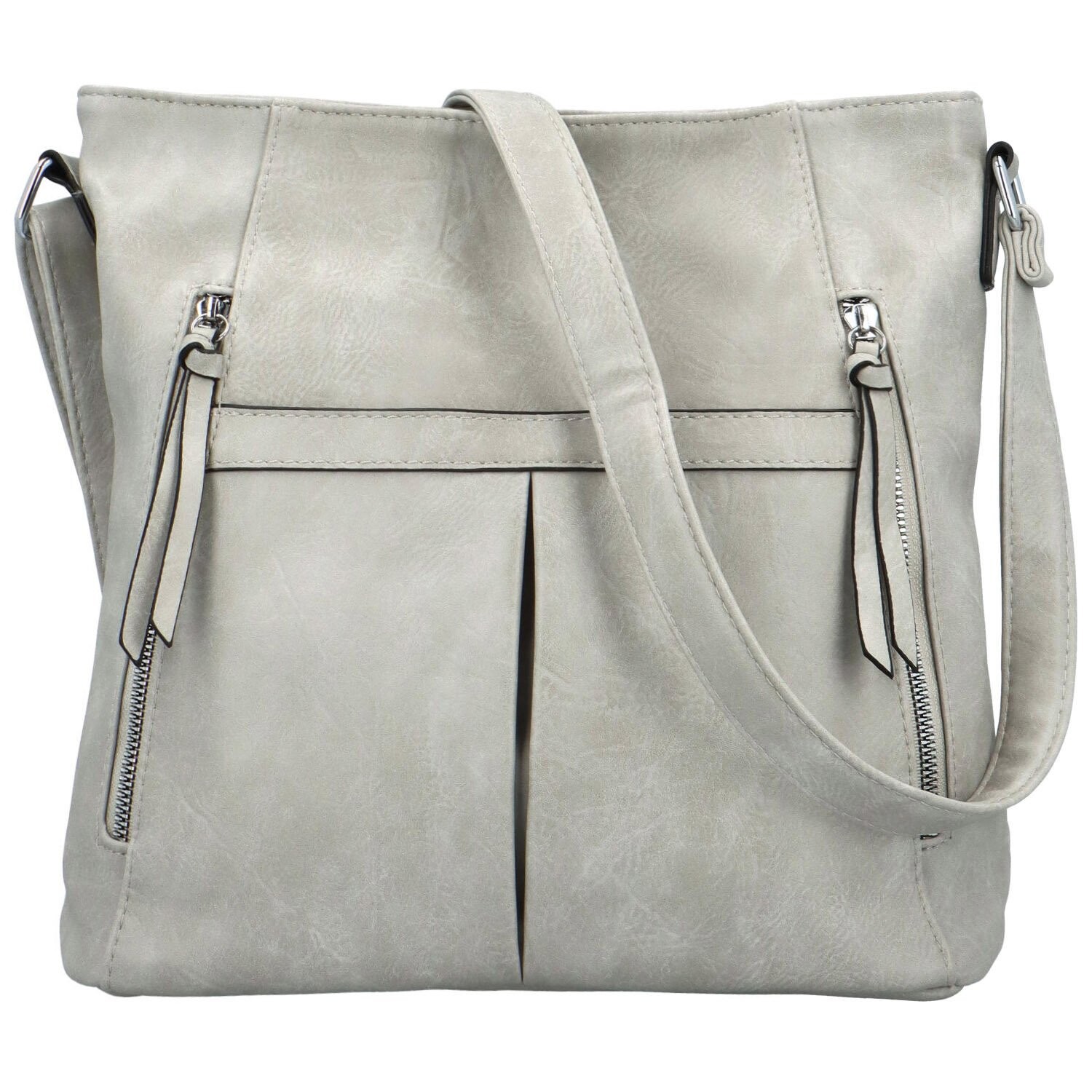 Trendy dámská crossbody kabelka Linus, šedá