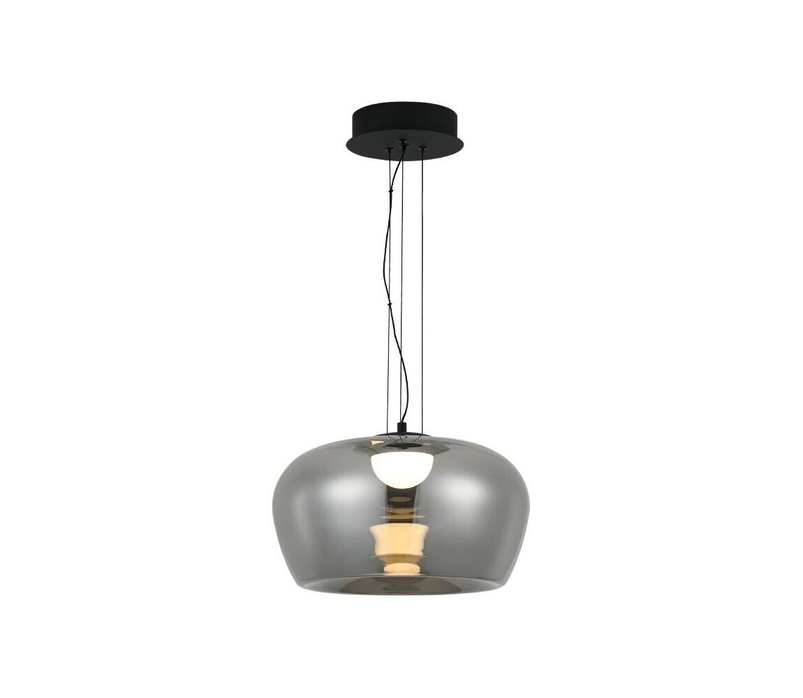 Viokef Lighting LED Lustr na lanku NADIA LED/20W/230V kouřová/černá 4339000
