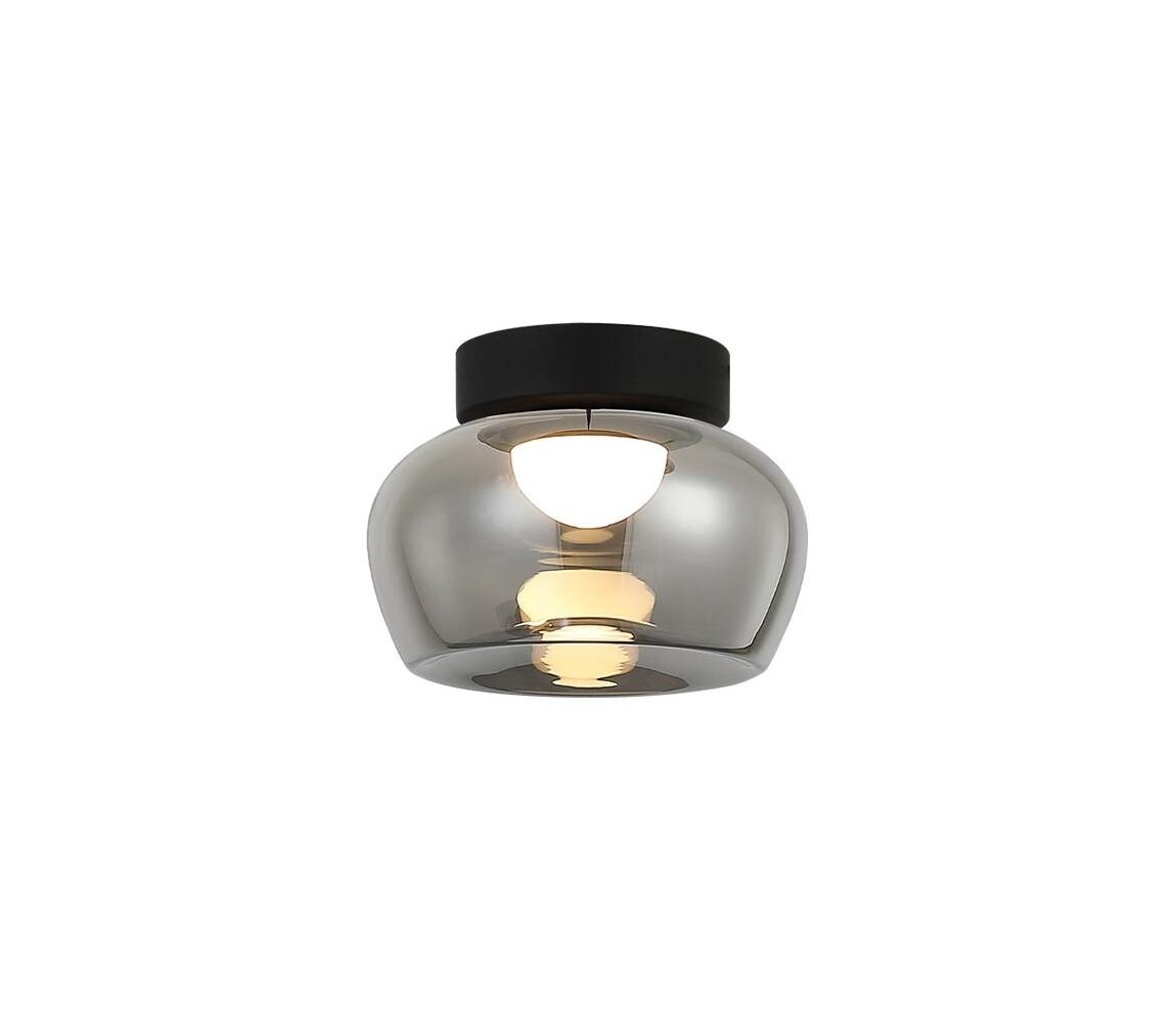 Viokef Lighting LED Stropní svítidlo NADIA LED/9W/230V pr. 16 cm kouřová/černá 4339300