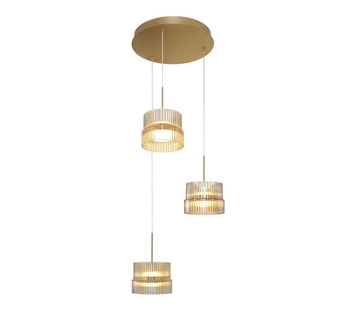 Viokef Lighting LED Lustr na lanku LUXE LED/34W/230V mosaz 4346300