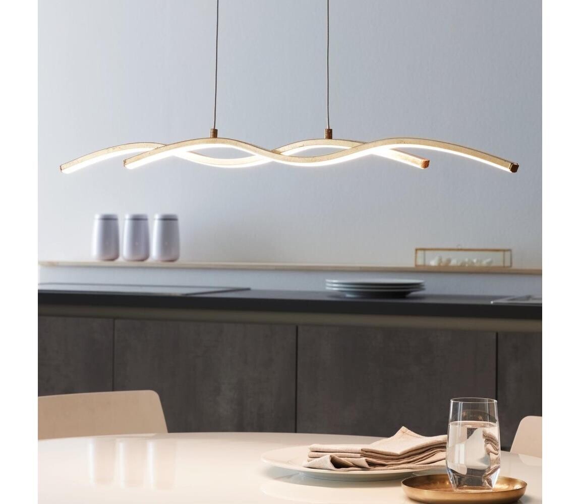 Eglo 97745 - LED Lustr na lanku MIRAFLORES 2xLED/8,5W/230V 97745