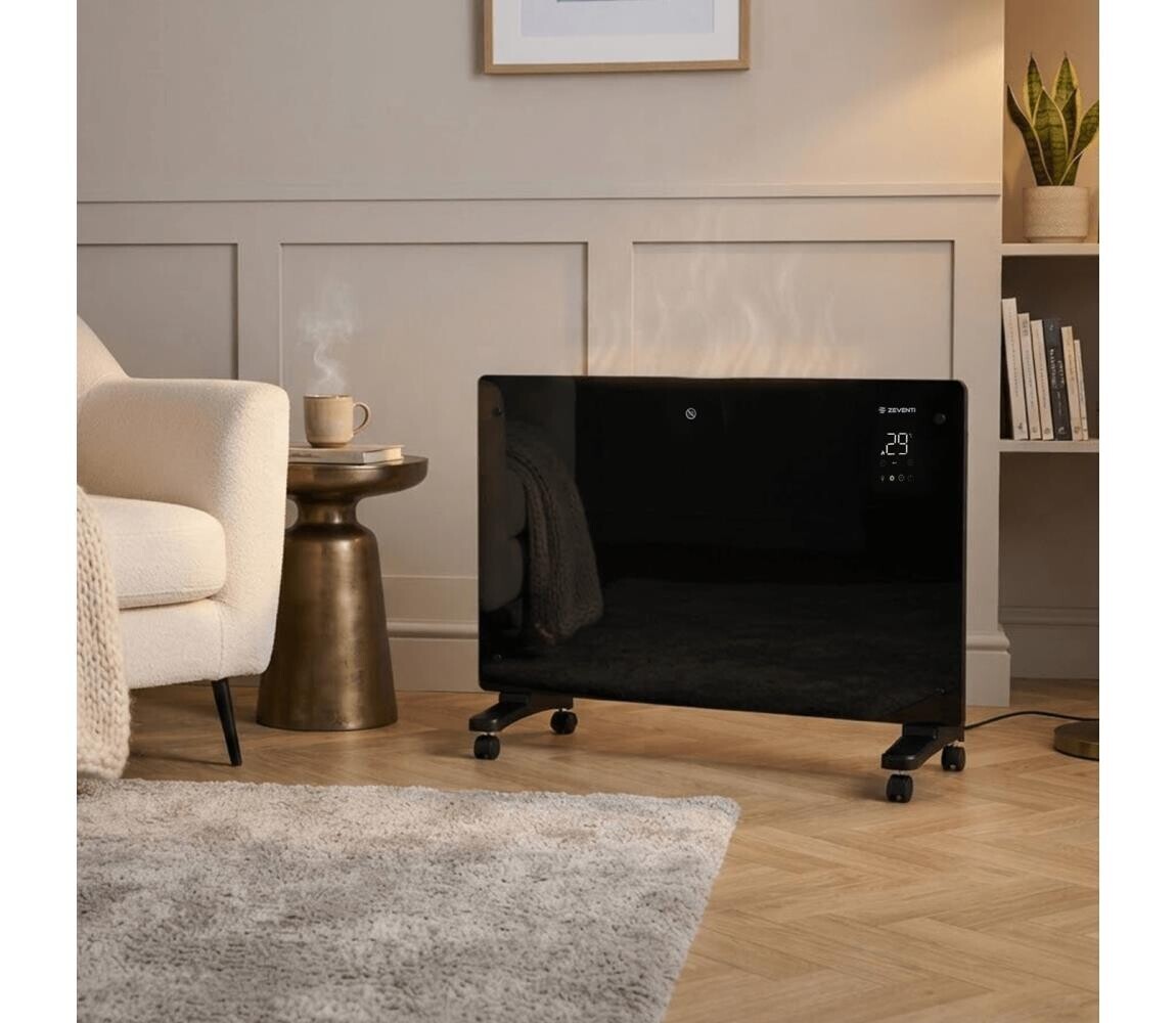 ZE - Chytrý elektrický konvektor s LCD displejem 2000W/230V Wi-Fi černá S30101AHDN