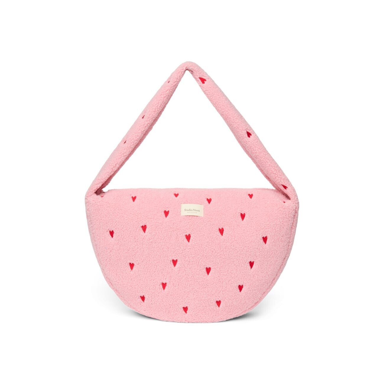 STUDIO NOOS Teddy Cross Body Bag | Light Pink Hearts