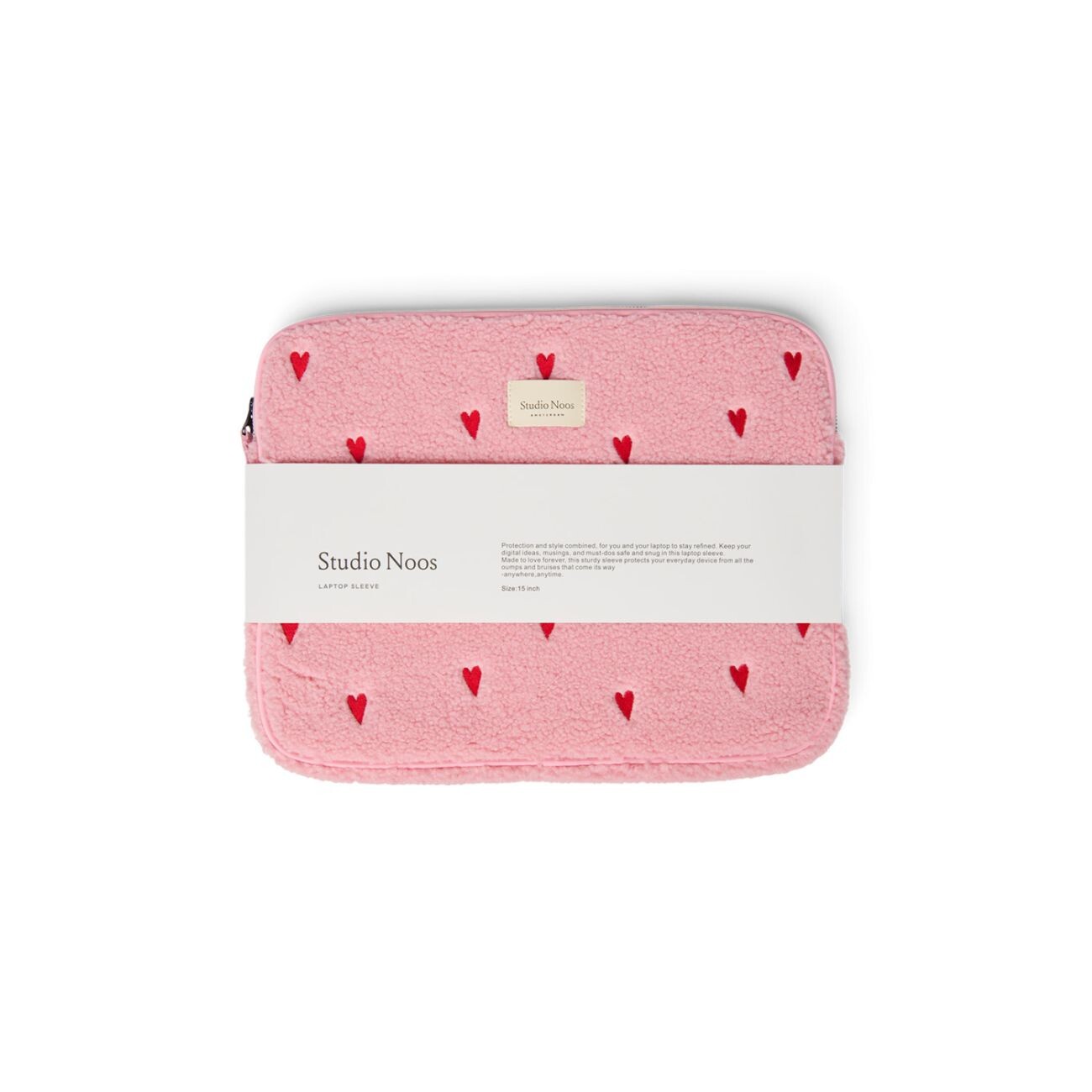 STUDIO NOOS Teddy OBAL na Laptop 15'| Light Pink Hearts