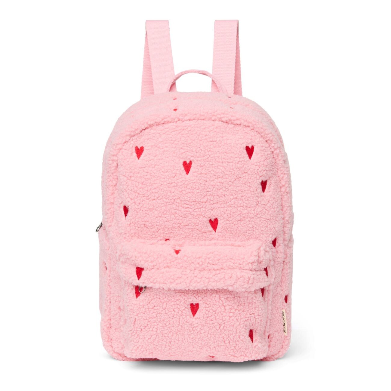 STUDIO NOOS Teddy Midi BACKPACK - batůžek | Light Pink Hearts