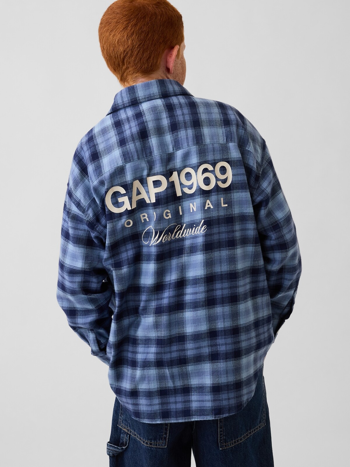 GAP Chlapecká oversize flanelová košile