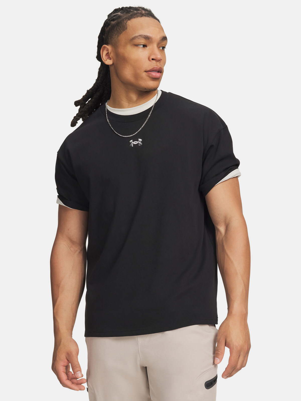 Pánské triko Under Armour UA M HWT METAL LOGO
