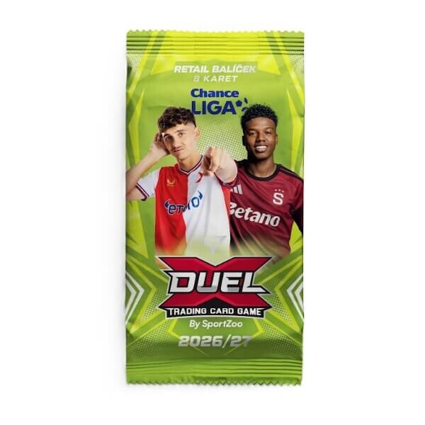 Fotbalové karty Chance Liga 2026/2027 TCG Duel Retail balíček