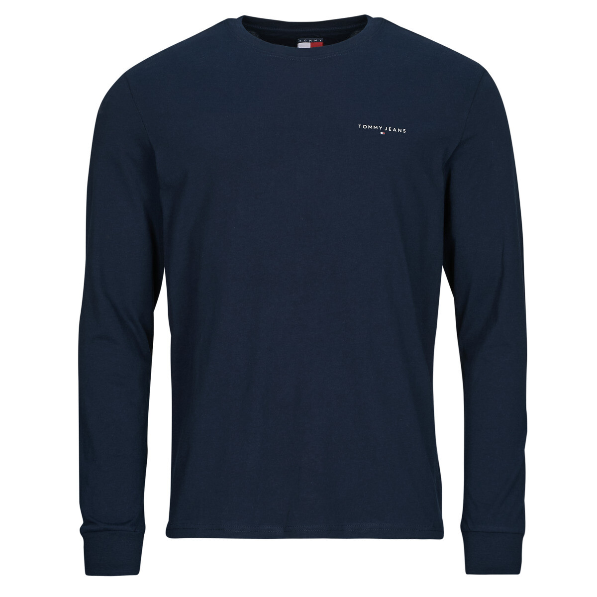 Tommy Jeans  TJM SLIM CHEST LINEAR LS TEE EXT  Tmavě modrá