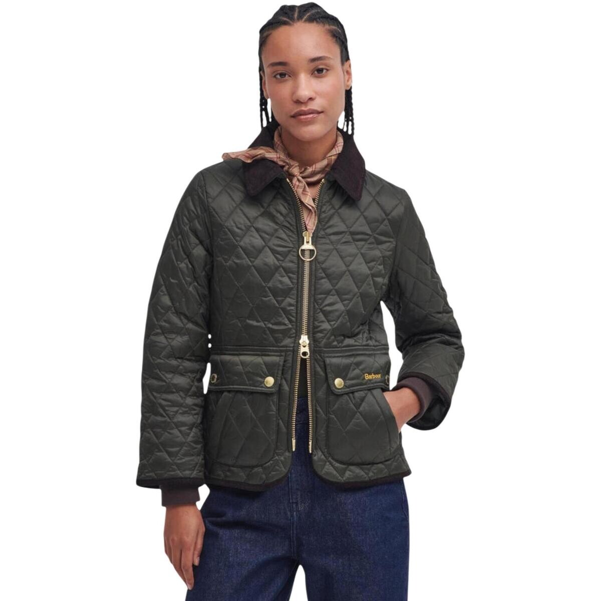 Barbour  FITTED BEADNELL QUILT 262MLQU1765  Zelená