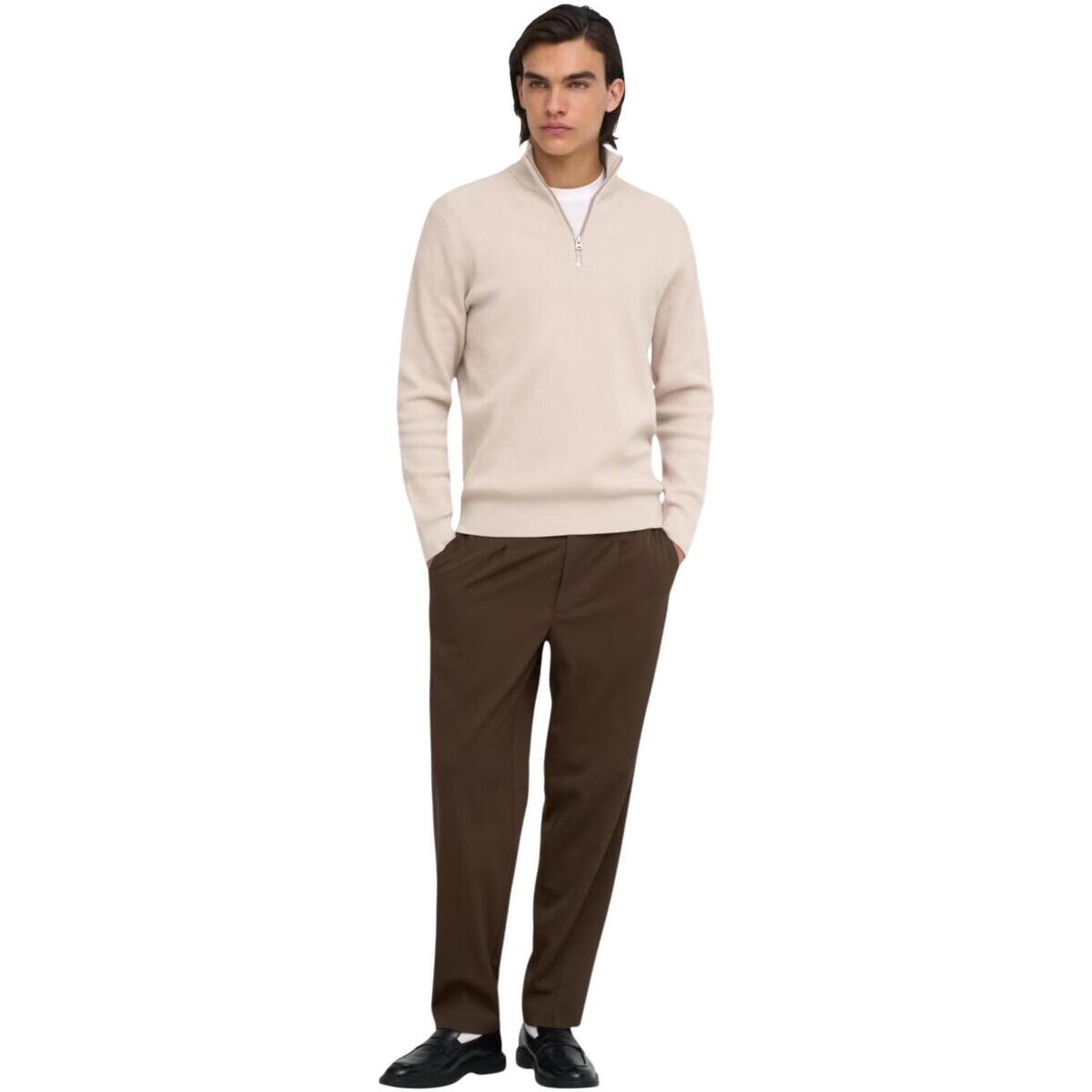 Only & Sons   Onsmiro Tailored Tap 0346 Pant Frml Noos 22035160  Hnědá