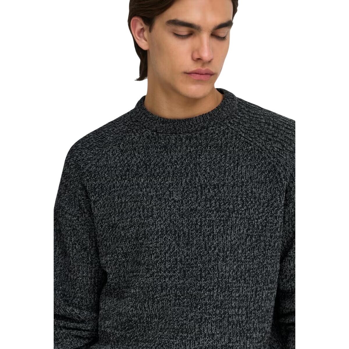 Only & Sons   Onsjoin Rlx Ls Raglan Knit 22034670  Černá