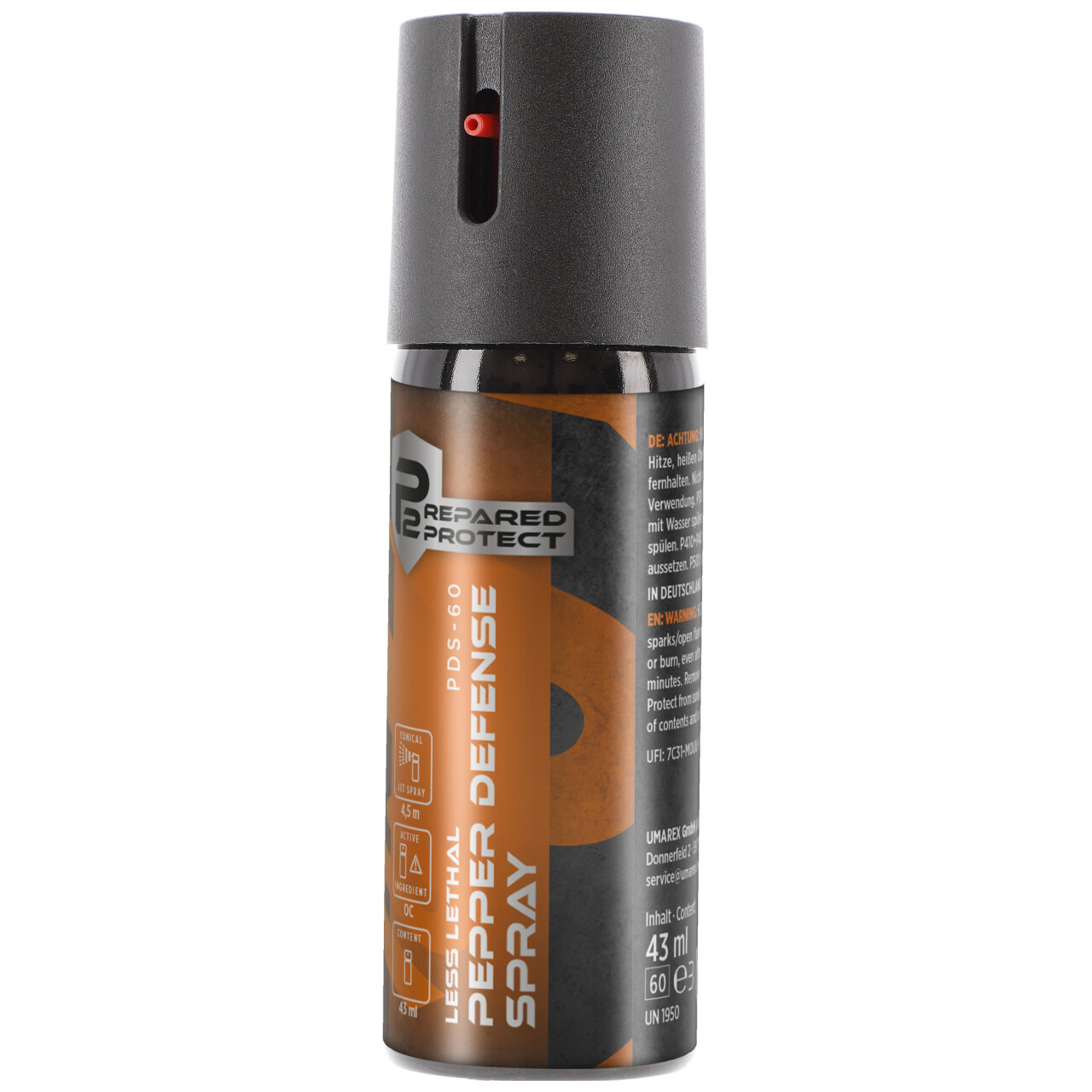 Obranný sprej pepřový P2P PDS-25 OC-Fog 43 ml