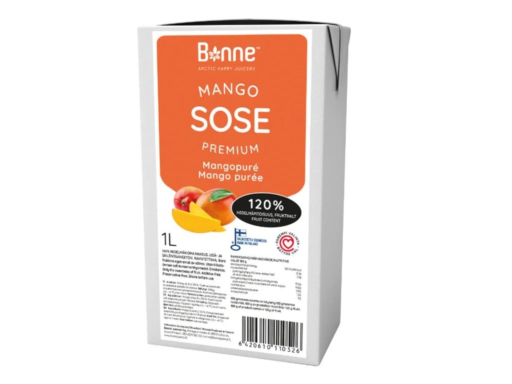 Ovocné pyré Mango 1l -