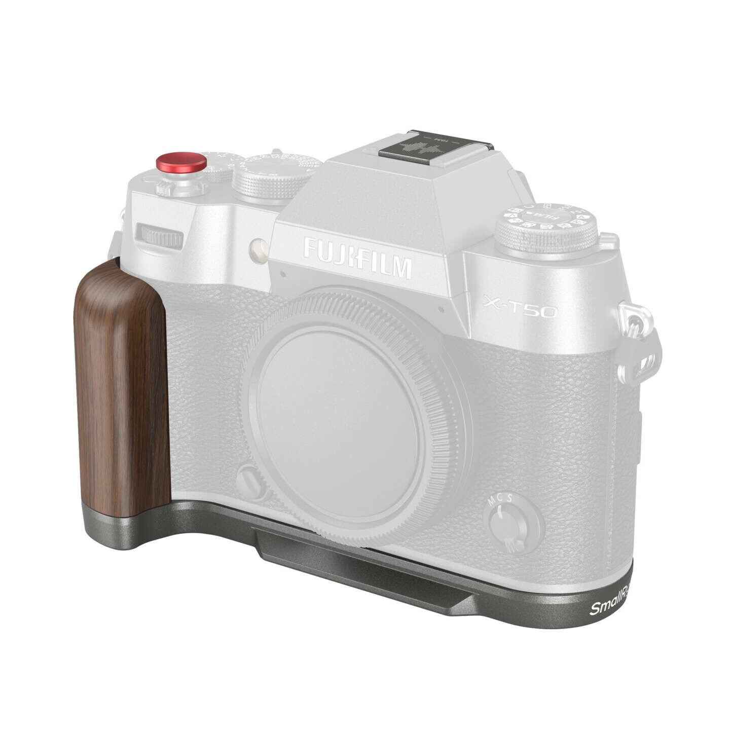 SmallRig L-Shape Grip for FUJIFILM X-T50 Wooden/Charcoal Silver 4736B