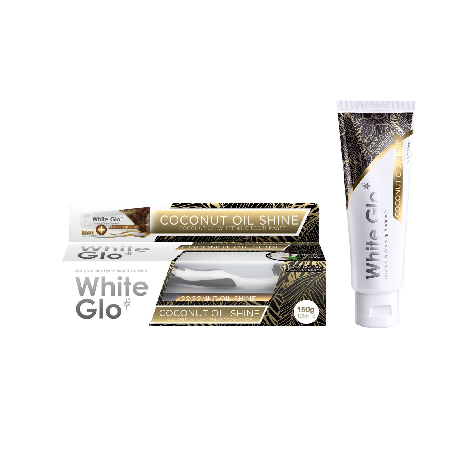 White Glo Zubní pasta Coconut Oil Shine Whitening Toothpaste 150 g