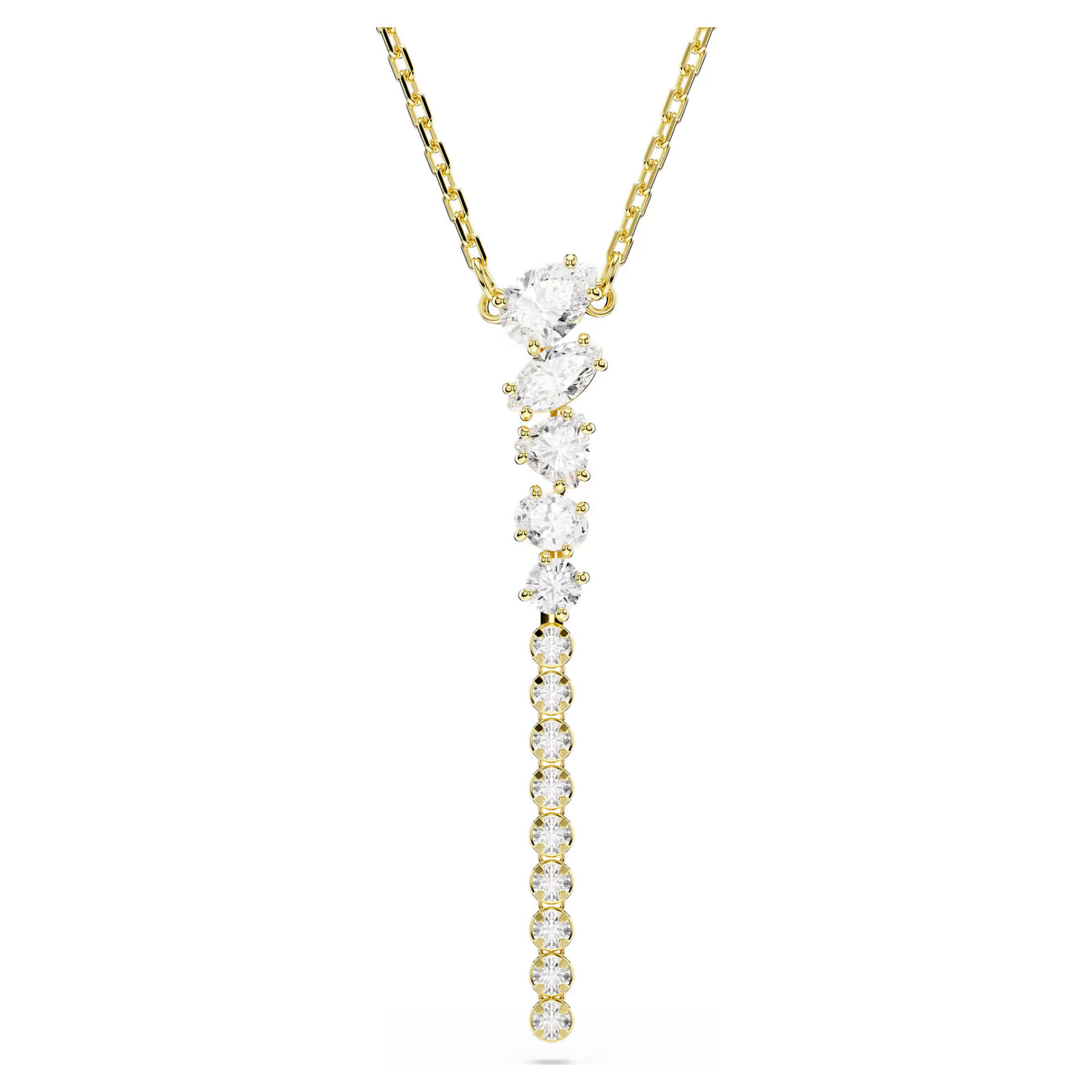 Swarovski Luxusní pozlacený náhrdelník Y Mesmera 5747997