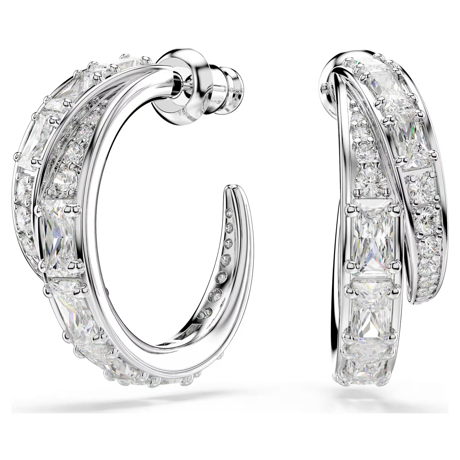Swarovski Stylové kruhové náušnice s zirkony Vienna 5749069