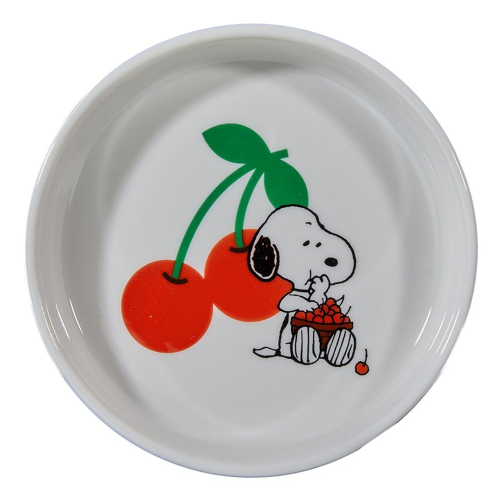 PEANUTS Talířek na šperky kulatý Snoopy a třešně 10 cm