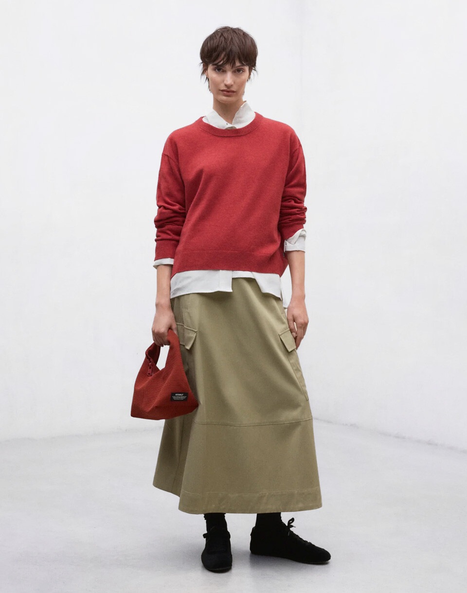 ECOALF Cosmos Sweater Dark Orange L