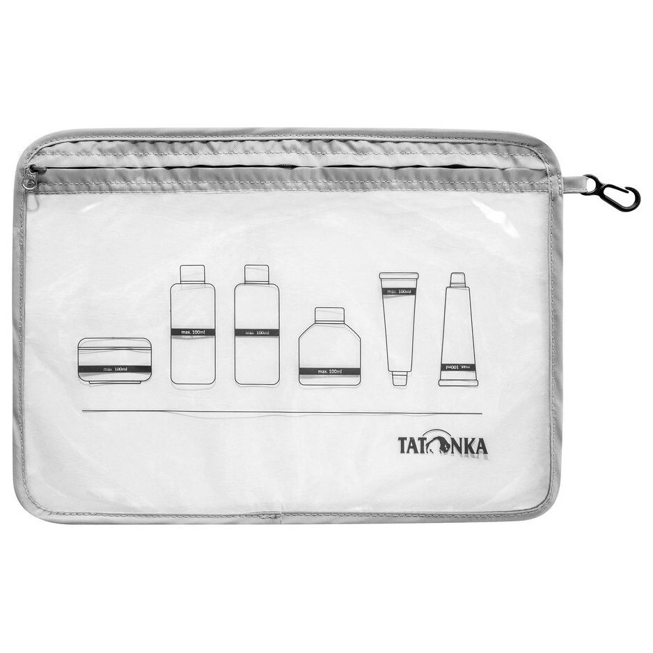 Toaletní taška Tatonka Zip Flight Bag A4 Barva: šedá