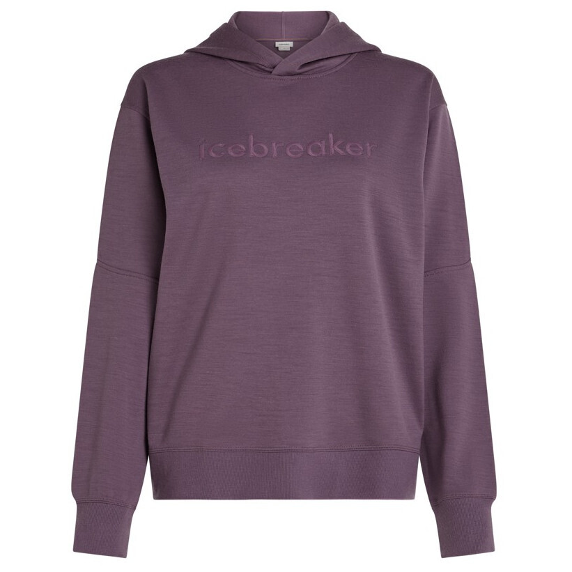 Dámská funkční mikina Icebreaker W Mer 360 RealFleece Elemental LS Hood Velikost: S / Barva: fialová