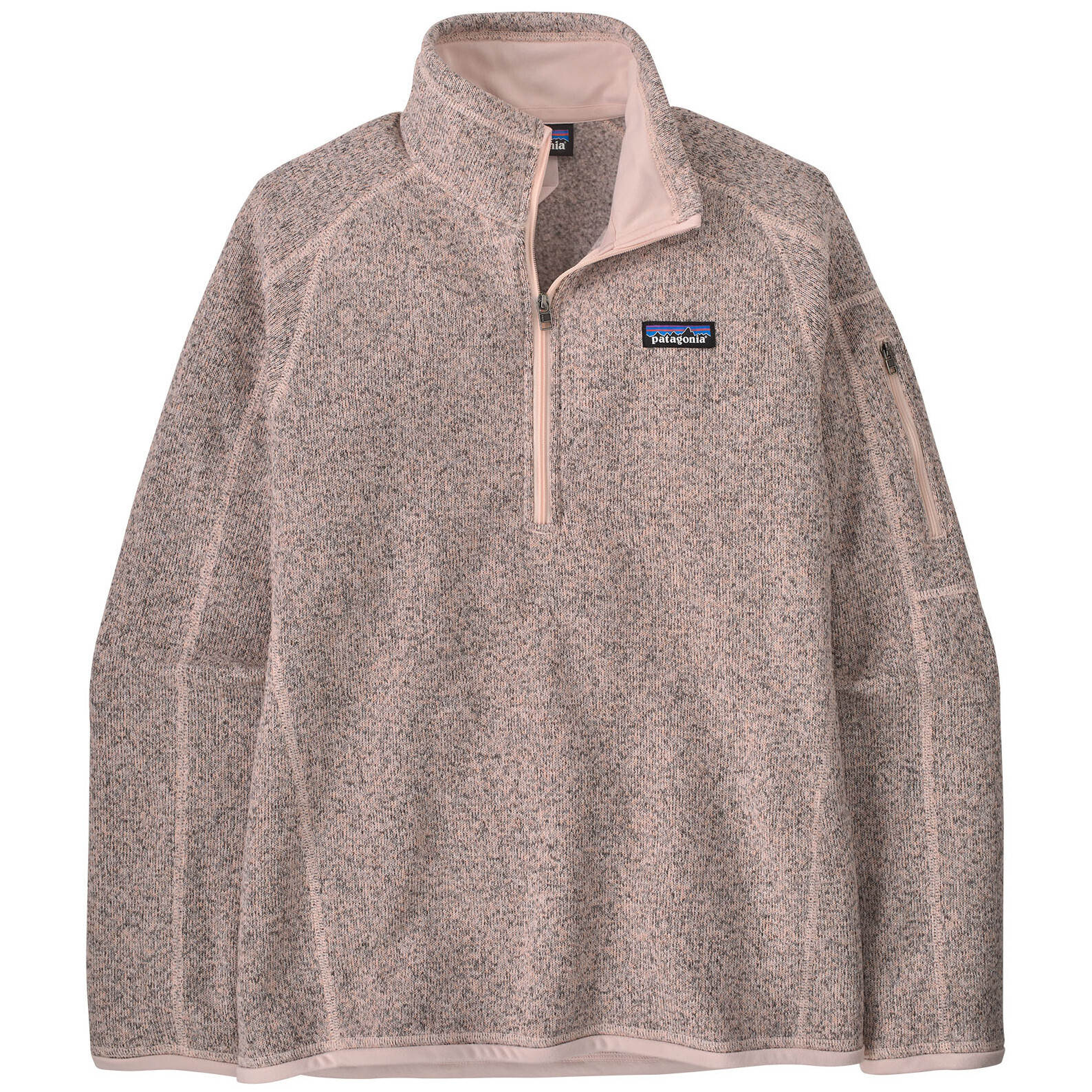 Dámská mikina Patagonia Better Sweater 1/4 Zip Velikost: L / Barva: růžová