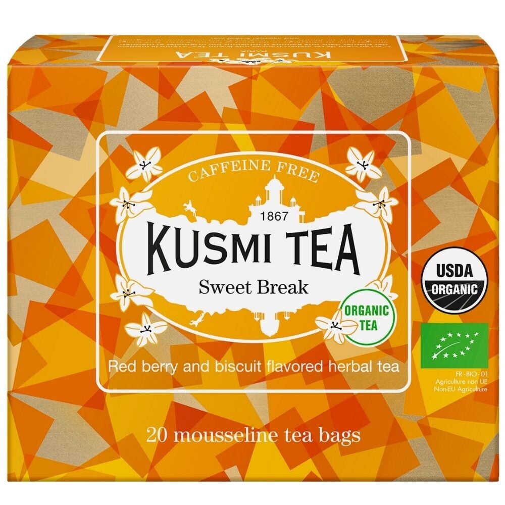 Bylinný čaj SWEET BREAK Kusmi Tea 20 mušelínových sáčků