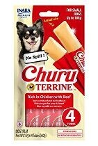 Churu Dog Terrine kuřecí s hovězím plemena S 4x15g + Množstevní sleva