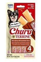 Churu Dog Terrine kuřecí s araš.másl. plemena S 4x15g + Množstevní sleva
