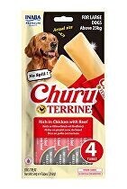Churu Dog Terrine kuřecí s hovězím plemena L 4x54g + Množstevní sleva