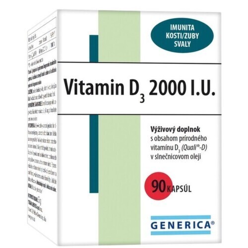 Vitamin D3 2000 I.U. cps.90 Generica