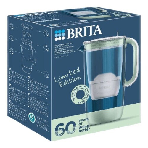 Skleněná filtrační konvice Brita světle zelená 2,5 l limitovaná edice