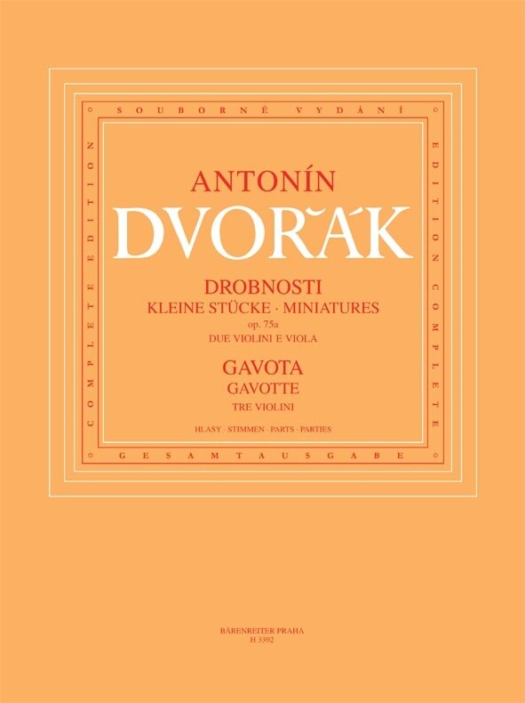 KN Drobnosti op. 75A / Gavota pro troje housle B 164