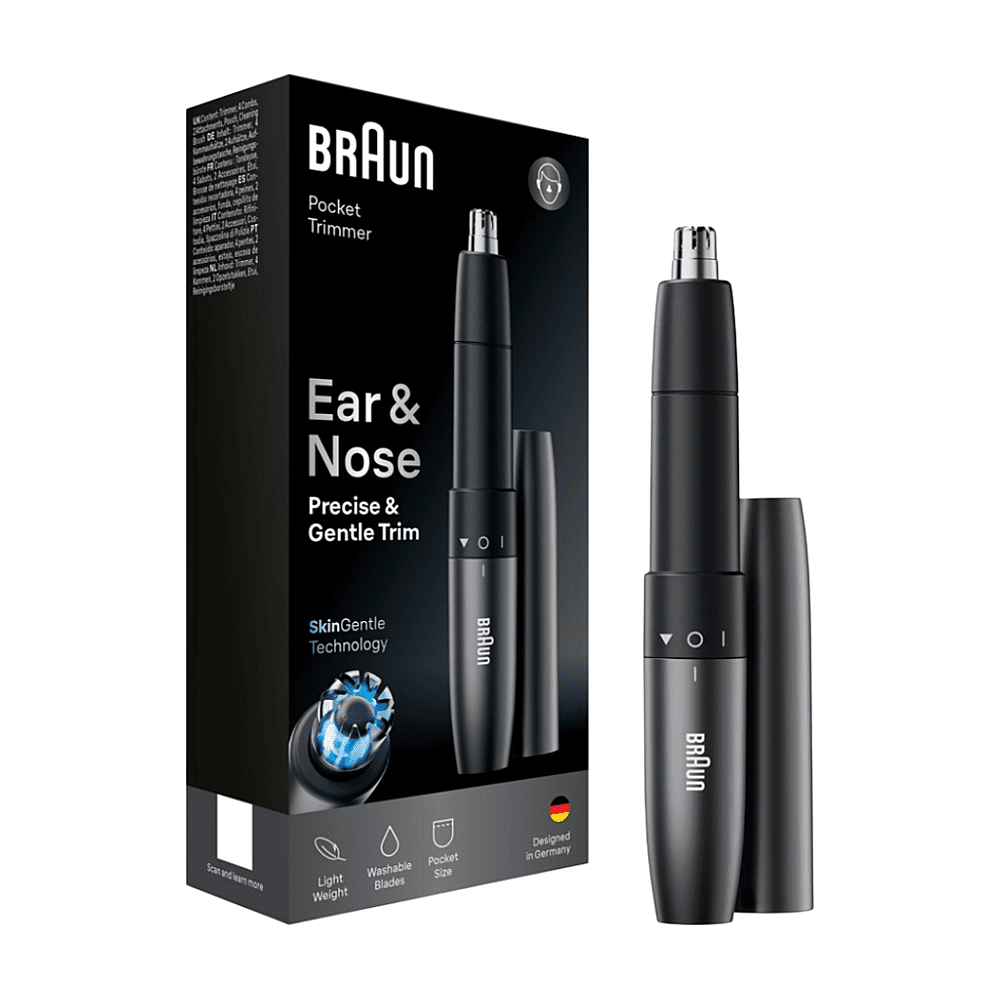 BRAUN EN20 Zastřihovač chloupků v uších a nose šedý