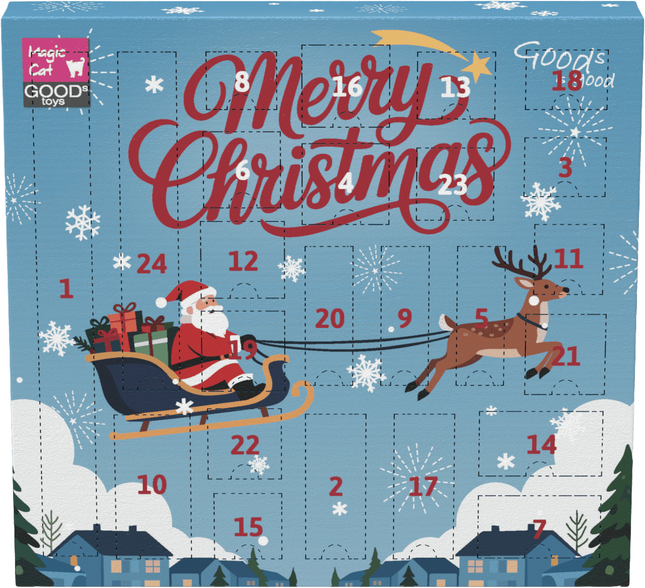 Adventní kalendář pro kočky Magic Cat Winter Tale s hračkami