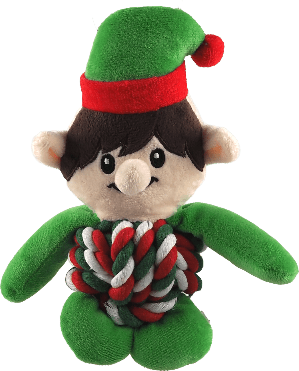 Hračka pro psy Dog Fantasy Winter Tale skřítek uzlový s pískátkem 20 cm