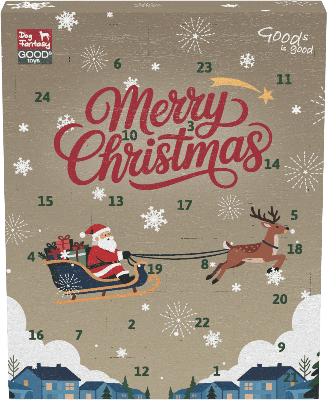 Adventní kalendář pro psy Dog Fantasy Winter Tale s hračkami