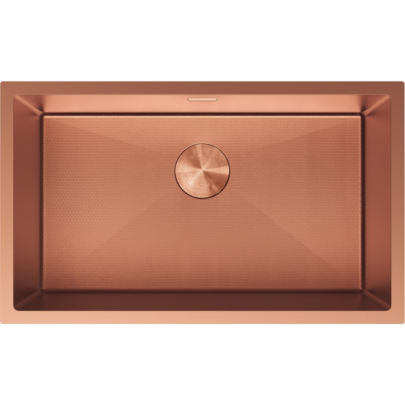 MEXEN Trixo ocelový dřez 1-bowl 750 x 440 mm, měď HC 6415751000-65HC
