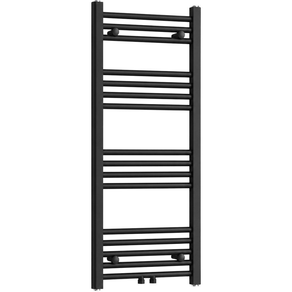CERANO Koupelnový radiátor Benito středové připojení 50mm/boční 343 W černá matná 1000x450 mm CER-479158