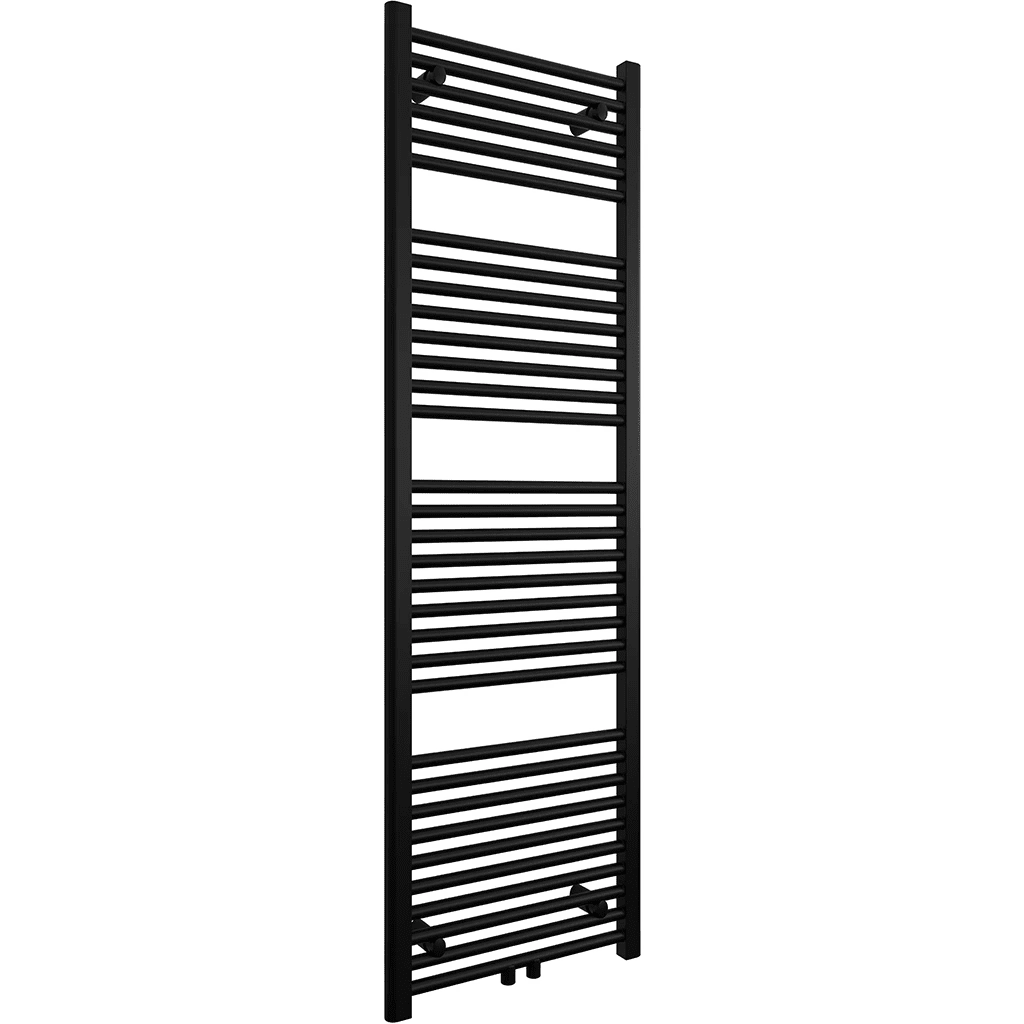 CERANO Koupelnový radiátor Lincoln středové připojení 50mm/boční 484W černá matná 1600x500 mm CER-429565