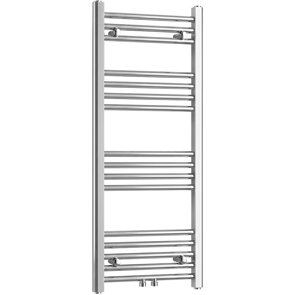 CERANO Koupelnový radiátor Benito středové připojení 50mm/boční 271 W chrom 1000x450 mm CER-481751