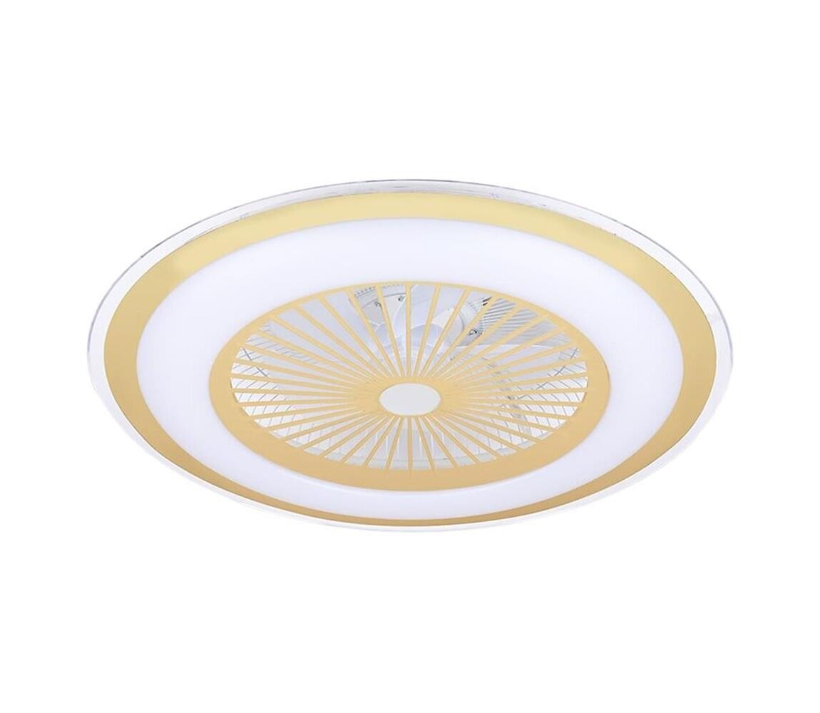 LED Stmívatelné stropní svítidlo s látorem ZEPHYR LED/48W/230V zlatá + DO ML1517