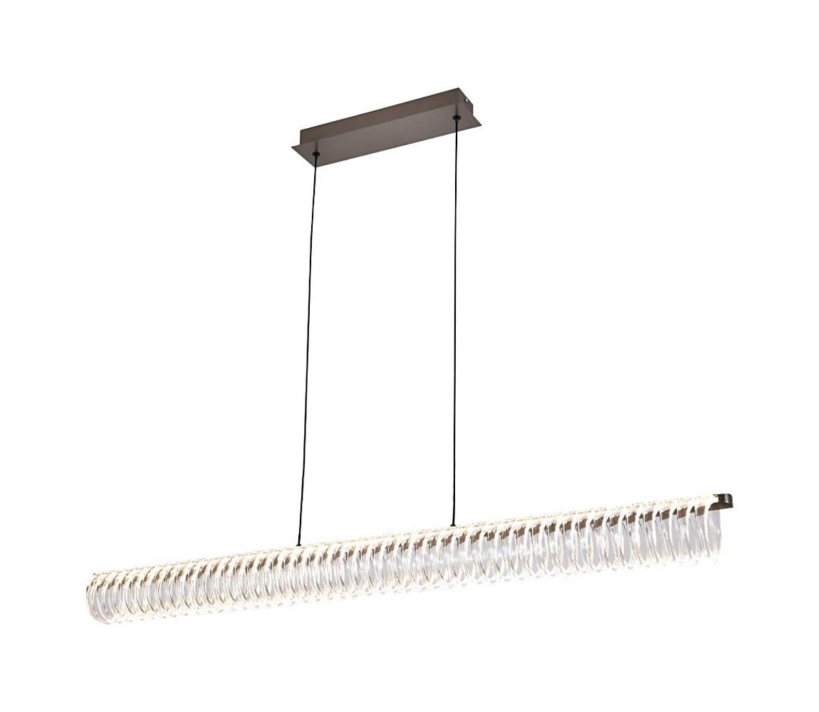 Viokef Lighting LED Lustr na lanku ALBA LED/39W/230V šedá/čirá 4337100