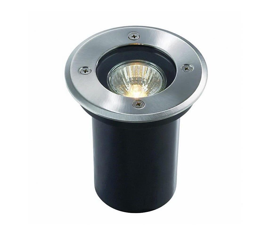 Ideal Lux - Venkovní nájezdové svítidlo PARK 1xGU10/20W/230V IP65 chrom 032832
