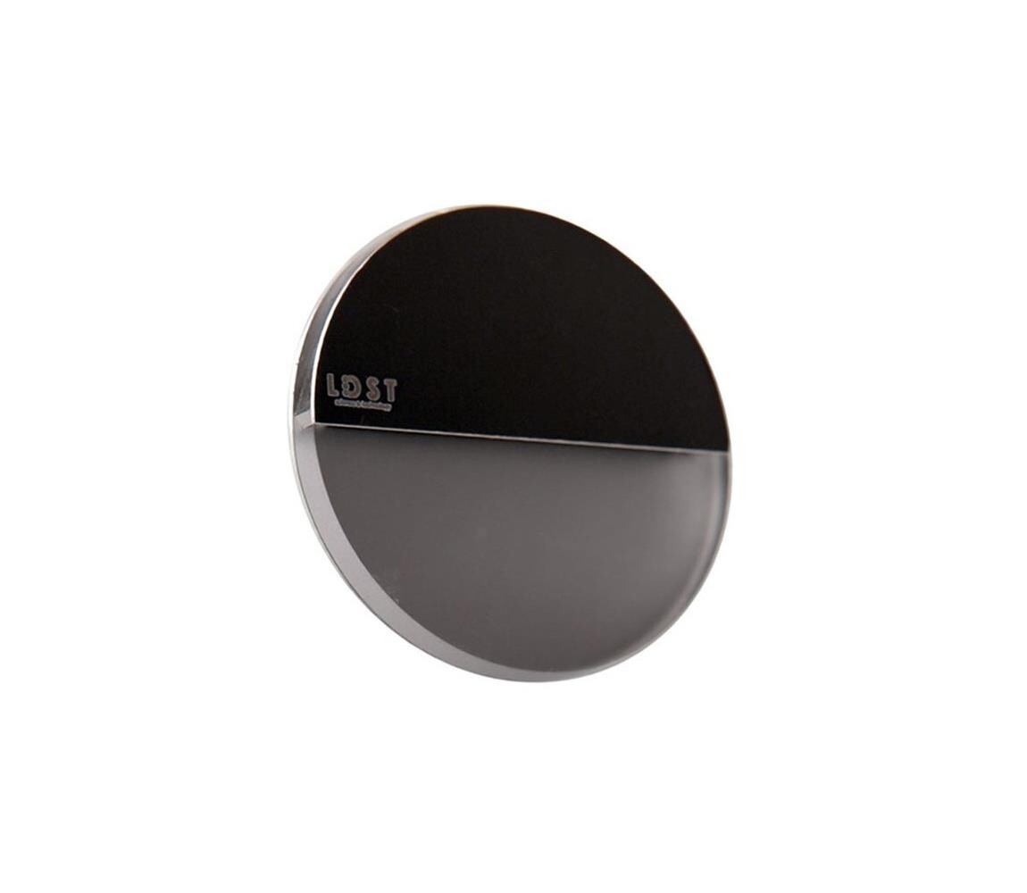 LDST RO-01-CB-BZ4 - LED schodišťové svítidlo ROBIN 4xLED/1,2W/230V lesklá černá RO-01-CB-BZ4